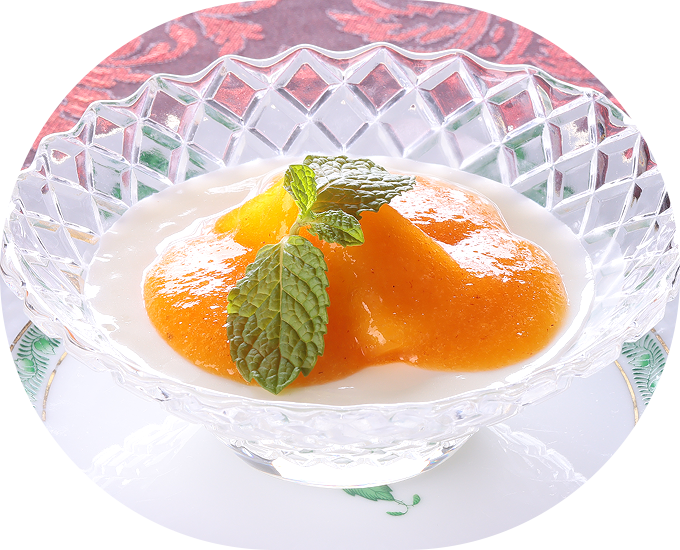 秋の冷たいデザート